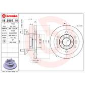 Remschijf (per stuk) BREMBO - 08.5959.10