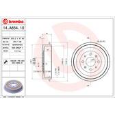 Bremstrommel BREMBO - 14.A854.10