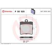 Set remblokken achter BREMBO - P 50 025