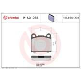 Set remblokken achter BREMBO - P 50 066