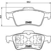 Set remblokken achter BREMBO - P 59 044