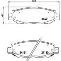 Set remblokken achter BREMBO - P 83 038