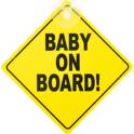 "Baby on Board!" Sign - With suction cup CAR KIDS - 4310012