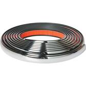 Zelfklevende flexibele chromen strip 5 mx 22 mm Car + - 0013992