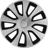 Enjoliveurs 15" Washington silver/black X4 Car + - VNJ3215
