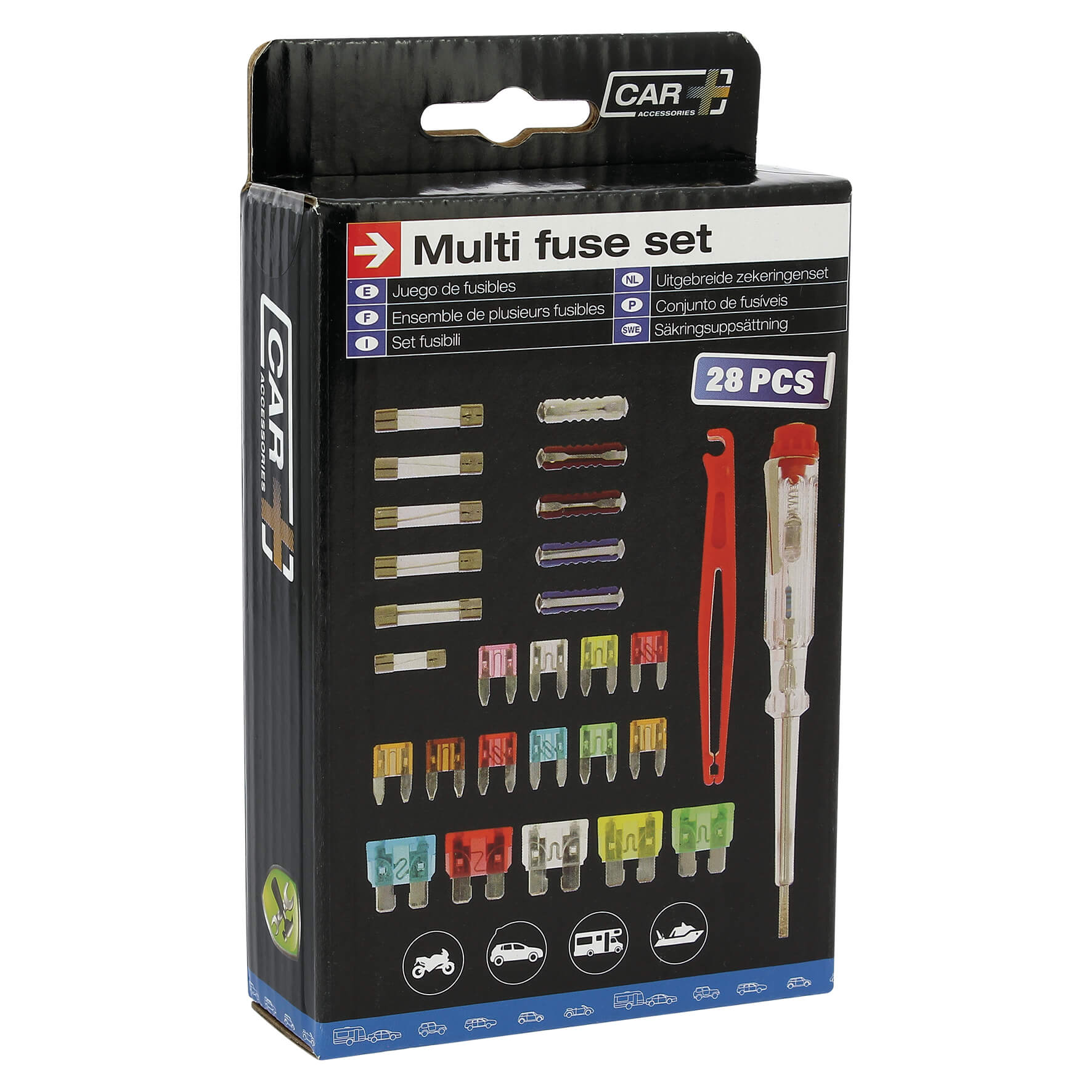 Fuse box + accessories 28 pcs