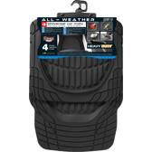 Set of 4 Deep Dish rubber mats black Car + - SAND200