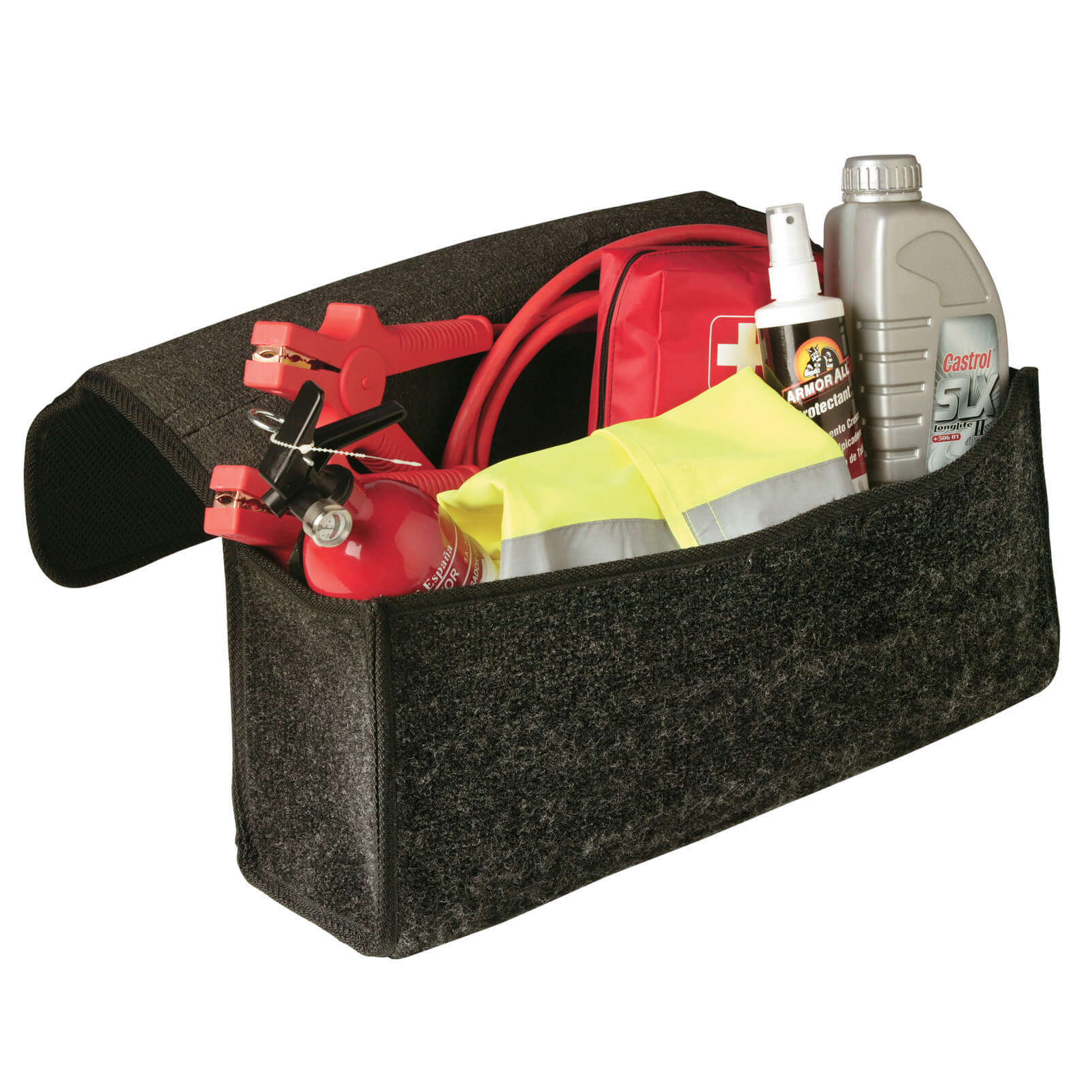 Boot bag black 50x25 cm carpeted