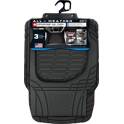 Conjunto de 3 tapetes de borracha preta Deep Dish Car + - SAND400