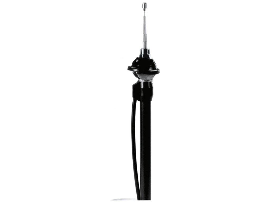 Telescopic antenna - 0-30° - Chrome - Cable - 1.2 m