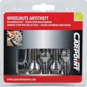 M12x1.5x26 mm conical anti-theft screws, model B x4 CARPOINT - 0520502