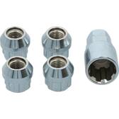 M12x1.5 conical anti-theft nuts model F (x4) CARPOINT - 0520506