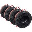 Set of 4 covers for 13 to 16 inch tires CARPOINT - 0613011