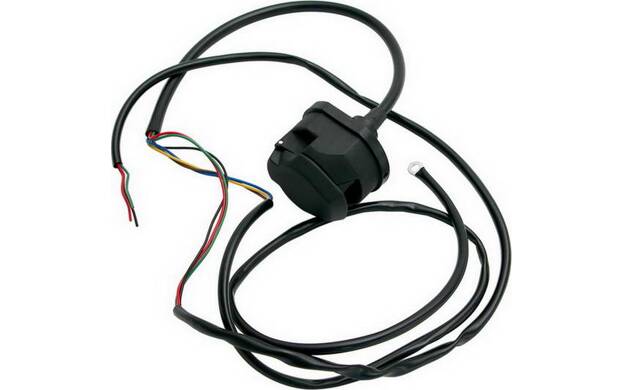 Prise 7 poles 12V plastique avec faisceau 2 mètres