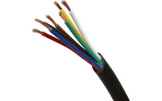 Bobine de 50 mètres de câble de remorque 7 fils ø 1 mm