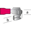 Cosses 561 pour câbles Ø 0,5 - 1,5 mm - Rouge - 10 pcs CARPOINT - 1623812