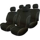 Jeu de housses universel black flower noir 9 pièces CARPOINT - 0310213