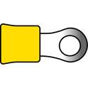 674 Kabelschuhe für Kabel Ø 2,5 - 6,5 mm - Gelb - 10 Stk CARPOINT - 1623830