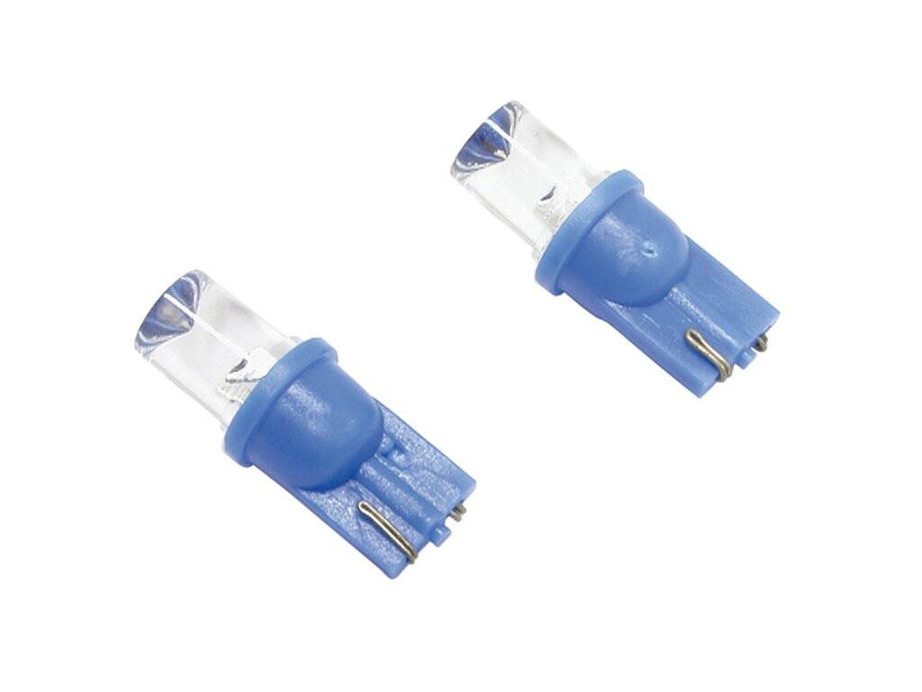 T10 wedgebase LED bulbs 5W 12V light blue - 2 pcs