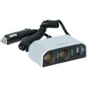 2x12V and 1xUSB 2.4A cigarette lighter power strip CARPOINT - 0523435