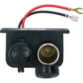 Double cigarette lighter socket 15A 12/24V CARPOINT - 0523483