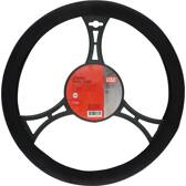 Sammetsmocka rattkåpa - Svart - Ø37/39 cm CARPOINT - 2510075