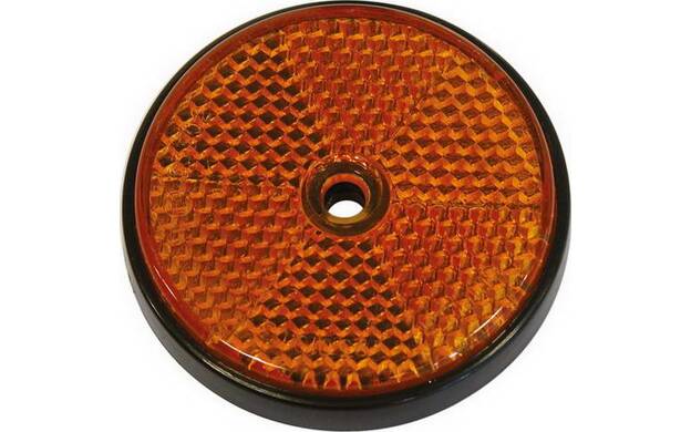 Lot de 2 catadioptres rond ø70 mm orange