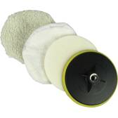 Polerskivsats - Ø 150 mm - för 1717307 CARPOINT - 1717311
