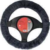 Stuurhoes van echte schapenvacht - Antraciet - Ø37/39 cm CARPOINT - 2510030