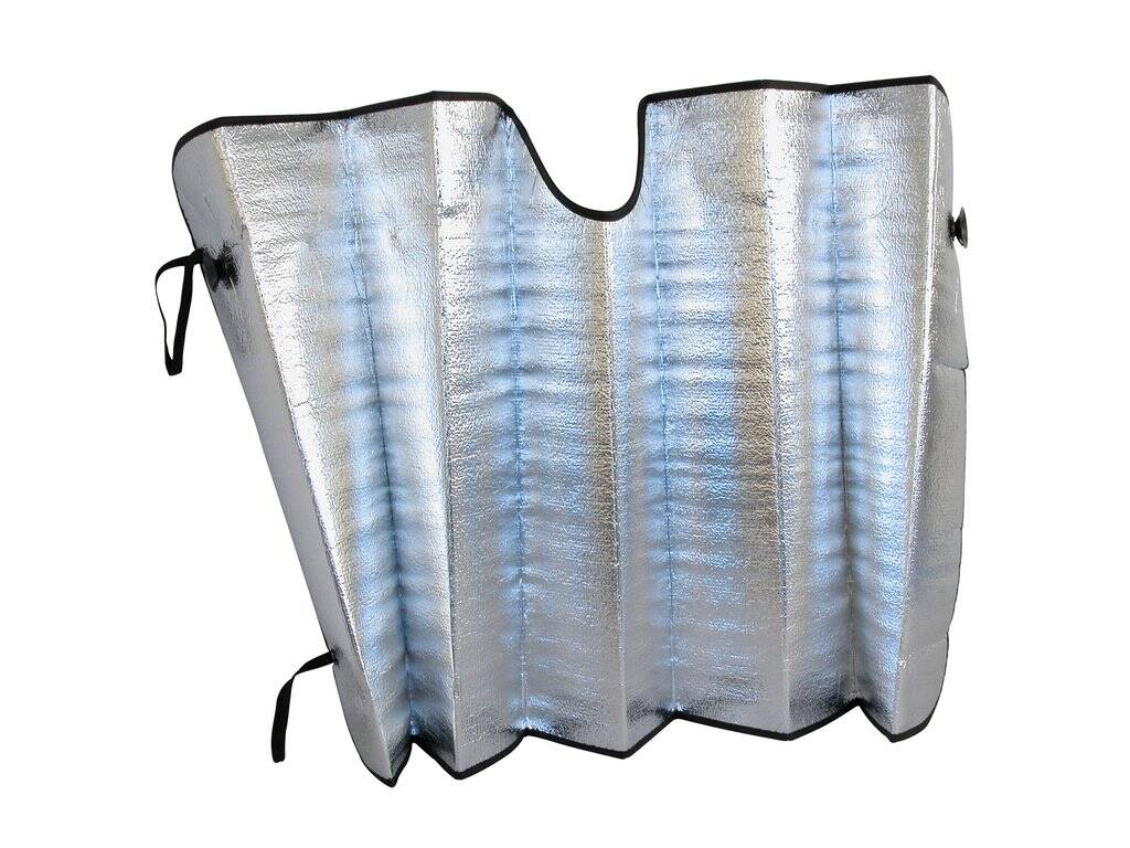 Flexible aluminum sunshade for front window - 130 x 60 cm