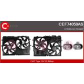 Elektrische motor, radiateurventilator CASCO - CEF74059AS