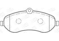 Front brake pad set