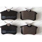Rear brake pad set CHAMPION - 571906CH