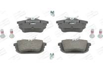 Rear brake pad set