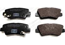 Rear brake pad set