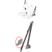 SICHERHEITSGURT-ROLLENHALTERUNG RECHTS CITROËN AMI - 9839004080