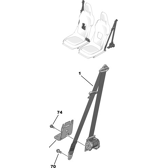VEILIGHEIDSRIEMOPROLMECHANISME LINKS CITROËN AMI - 98391212XX
