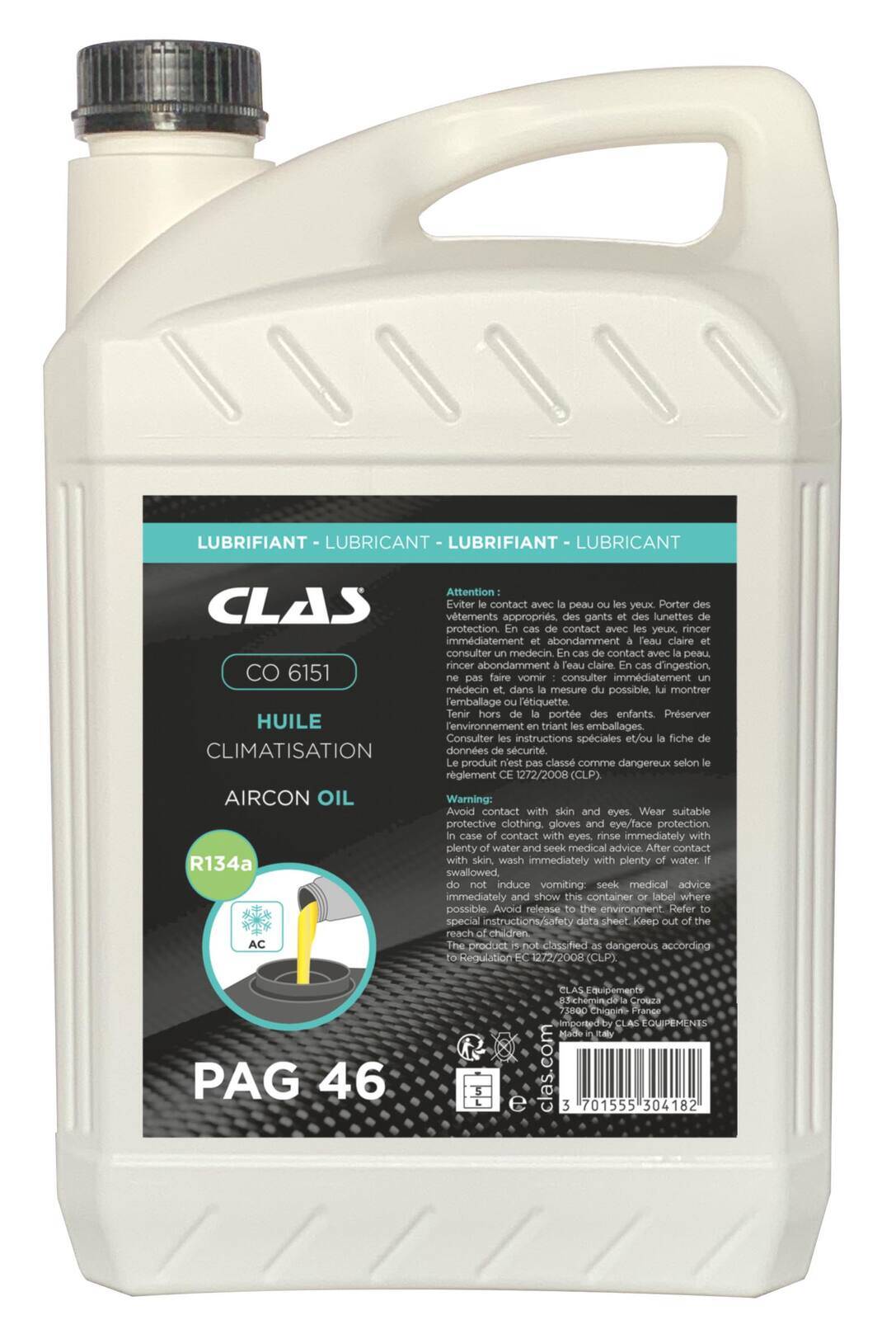 Air conditioning oil PAG 46 5l for R134a gas