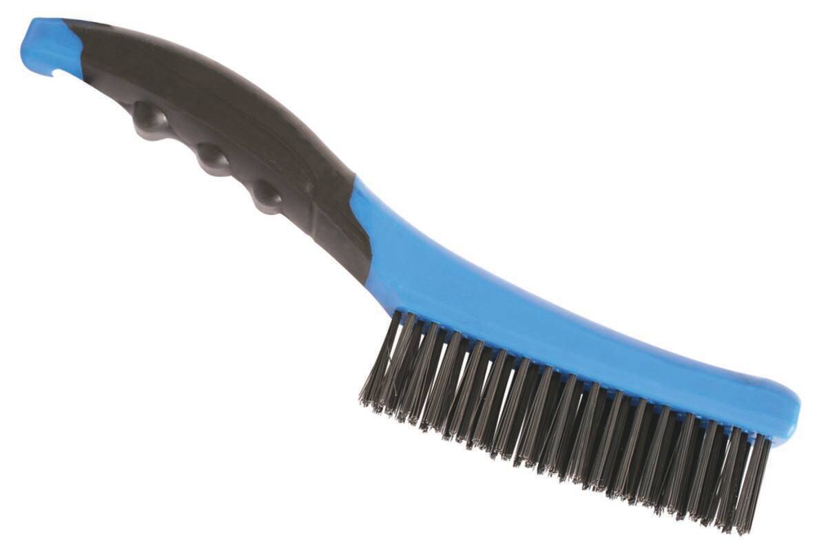 Manual wire brush with carbon steel wire