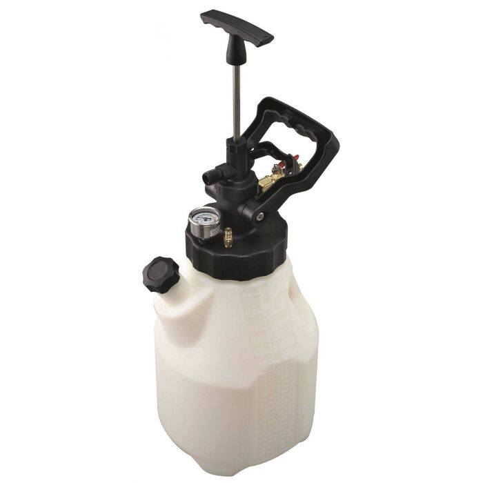 Gearbox filling device with adapters - CLAS