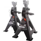  Pair of rack stands 2 T with safety pins - CLAS CLAS - OM 3002BL