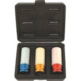 Douilles gainées 1/2" pour jantes alu (3 pcs) CLAS - OM 7003BL
