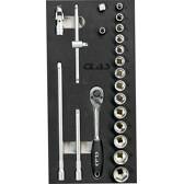 Insert cliquet 3/8" 90 dents (21pcs) CLAS - OS 3800