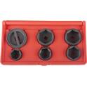 Oil filter socket box ø24, 27, 32, 36, 38 in 3/8" and ø42 mm in 1/2" Cr-Mo - CLAS - 6pcs CLAS - HU 1991