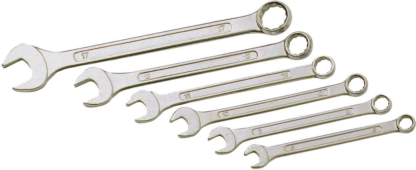 Mixed keys matching -8-17mm (x6) (blister)