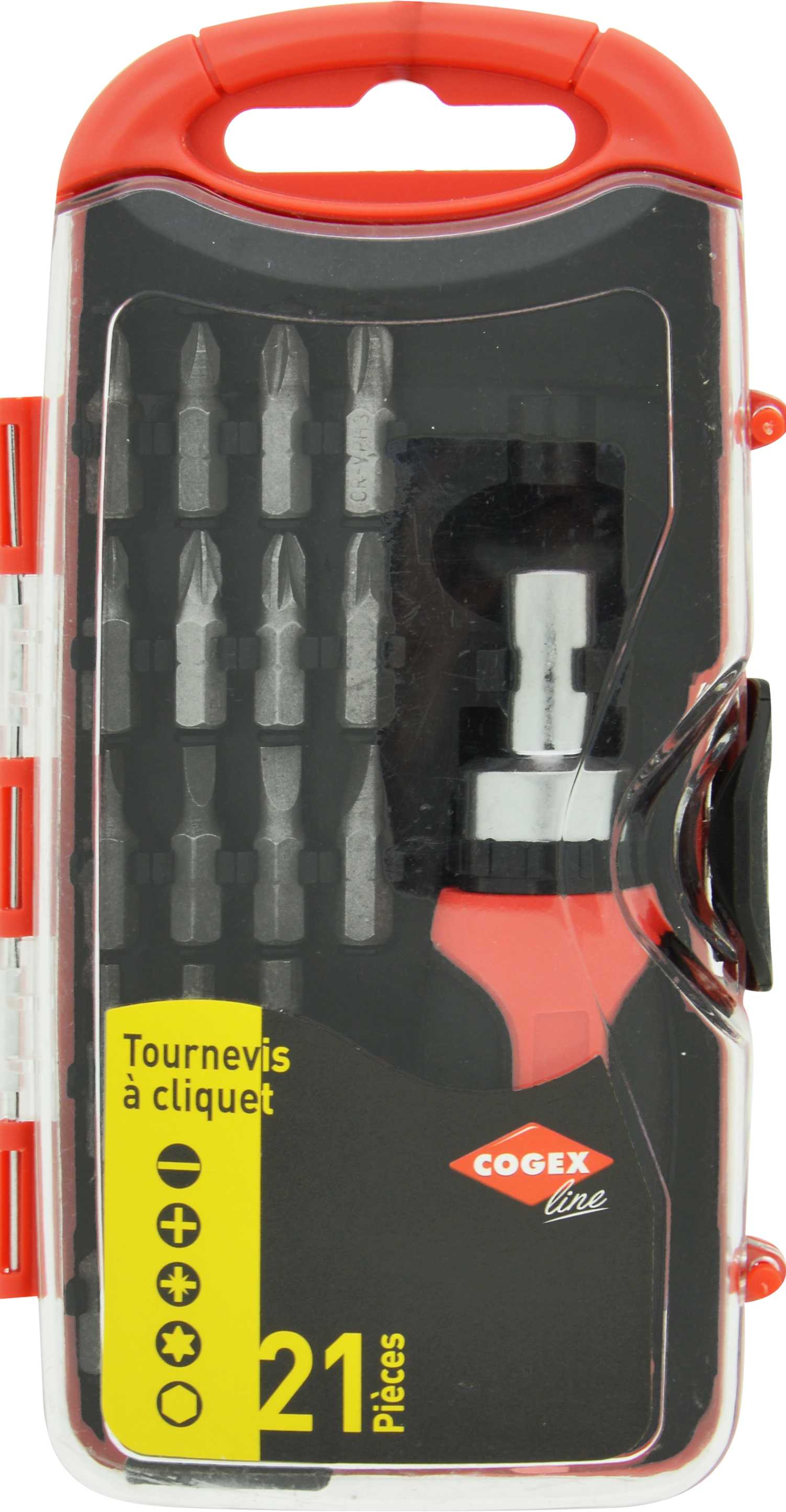 Ratchet screwdriver set + 20 bits
