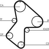 Distributieriem CONTITECH - CT596