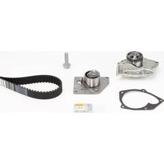 Kit De Distribution + Pompe à Eau ContiTech CT1155WP1 - Courroie 194 Dents, 24 Mm - Joint Inclus - Compatible Diverses Références
