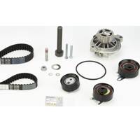 Pompe à Eau + Kit Courroie Distribution INA 530 0449 30 - Compatible Peugeot 407, Citroën C5, Ford, Etc. - Pour Moteurs 2.0 HDi - 6