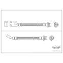 Bremsschlauch CORTECO - 19035728